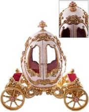 RARE Katherine's Collection Happily Ever After Gilded Age Egg Coach Carriage picture