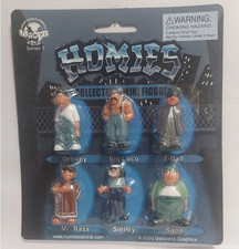 Homies Series 1 6-Pack Mini Plastic Figures 2000 Original Unopened Droopy picture