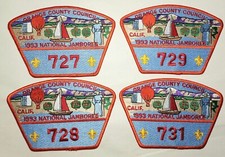 Vtg. Boy Scout BSA Patch 728 Orange County CA. Council 1993 National Jamboree  picture