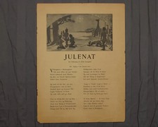 1905 Børnenes Jul Julenat Danish Christmas Page Original Double Sided picture