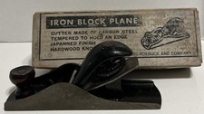Vintage Sears Roebuck and Co. Iron Block Plane #3700 USA 7-1/8” in Original Box picture