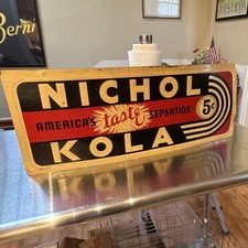 Nichol Kola Soda Advertising Sign 