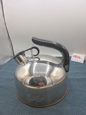 Paul Revere Whistling Tea Kettle Copper Bottom Stainless Steel 2 Qt picture