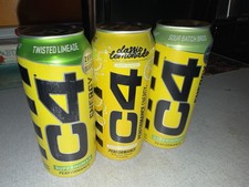 C4 Sour Batch Bros/Twisted Limeade/Classic Lemonade Lot 16oz can (expired/NOS) picture