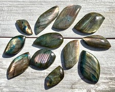 Wholesale Lot 12 Pcs Natural Sunset Labradorite Cabochon Crystal Healing Energy picture