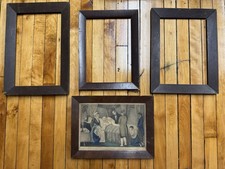4 19th C Folk Art Currier Frames Americana picture
