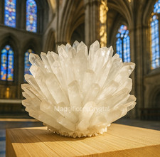 2lb+ Natural Clear Quartz Crystal Geode Cluster Decor Art Manifestation Displays picture