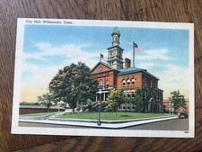 City Hall in Willimantic Connecticut Postcard picture