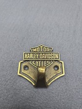 Vintage 1994 Harley Davidson Wall Mount Bottle Opener Bar Shield #606 Metal picture