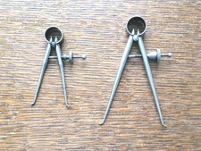 (2) Vintage Round Leg Inside Calipers - Goodell-Pratt 2