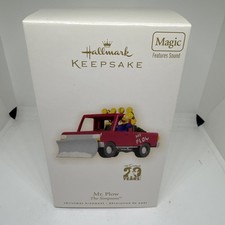 2009 Hallmark Keepsake Mr. Plow The Simpsons 20th Anniversary Rare New picture