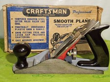 VINTAGE CRAFTSMAN WOOD BENCH PLANE 619.3742 Corrugated Sides ~ USA picture