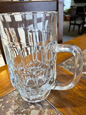 German heavy Clear Geometric Glass Beer Stein by Rastal Premier Glass Co. picture
