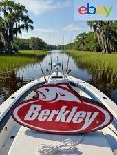 Berkley Fishing Light Up LED Neon Sign Bass Crappie Walleye Salmon Perch picture