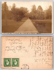 Vintage 1919 Vassar College Poughkeepsie NY RPPC Chapel Walk Postcard picture