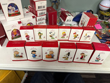 Hallmark Keepsake Peanuts Happiness Is... All Year Long Ornament Complete Lot 12 picture