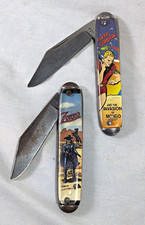 VTG Novelty Pocket Knife Lot Flash Gordon Invasion of Mongo & Zorro USA picture