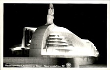 Hollywood CA Hollywood Bowl Entrance ART DECO c1930s-40s Real Photo Postcard picture