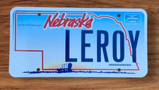 NEBRASKA COVERED WAGON GRAPHIC VANITY AUTO LICENSE PLATE 