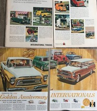 1957  International pick up Truck Golden*Original*car ad print 1950's Lot of 3 picture