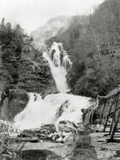 The lower Reichen Bach falls Meiringen Switzerland 1900 Old Photo picture