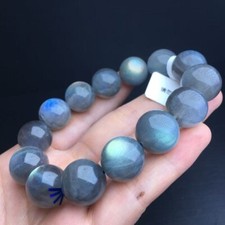 18mm Natural Moonstone Bead Bracelet Reiki Crystal Quartz Healing Decorate 1pc picture