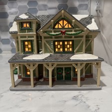 DEPT 56 STICK STYLE HOUSE SNOW VILLAGE CHRISTMAS AMERICAN ARCHITECTURE picture