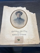Super Rare 1909 U.S. Corps. Of Cadets West Point Christmas Calendar With Female picture