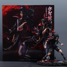 Naruto Itachi Sasuke Uchiha 32cm Anime Figure Statue Collectible Gift picture