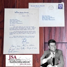 JOHN F. KENNEDY Senate Autograph re: 1954 HOSPITALIZATION Signed JACK * JSA picture