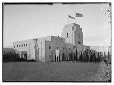 Jerusalem Palestine High Commissioner Residence 1920s Building with Flags picture