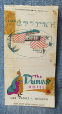 The Dunes Hotel Las Vegas Nevada Vintage DAMAGED Matchbook Cover LC9 picture