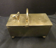 Antique Rich Pantentee English Honor Box, Tobacco Vending Coin Box, Circa 1800's picture
