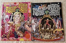 Circus Collectible Ringling Bros Circus Programs Center Posters Intact Set of 2 picture