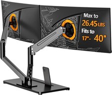 Stand Standing Desk Mount for 2 Screens up to 40