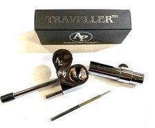 ORIGINAL AMERICANPIPES®️proto Pipe TRAVELLER™️DELUXE CHROME PLATED SOLID BRASS picture