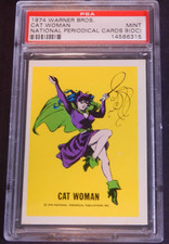 Vintage 1974 WARNER BROS Wonder Bread DC NATIONAL PERIODICAL Cat Woman PSA 9 OC picture