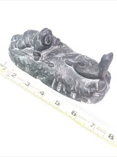 VTG ACE? Glacial Ice Age Sculpture Alaskan Eskimo SEAL HUNTER Hand Crafted Inuit picture