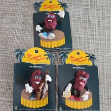 Lot Of 3 Vintage 1988 The California Raisin 3D PVC pin back figure picture
