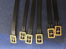 M1885 Leather Coat Straps for McClellan Cavalry Saddle - Set of 6 picture