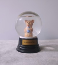 Rare 1960s Vintage Yellowstone National Park Snow Globe Cute Bear w/ Baby Bottle picture