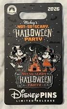 2026 Disney Mickey’s Not So Scary Halloween Party LR Mickey & Minnie Pin - NEW picture