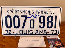 Richard Dreyfuss Signed JAWS License Plate Replica JSA Witnessed Hooper Auto picture