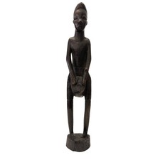 Vintage BESMO Kenya Hand-Carved African Wooden Tribal Figure 14