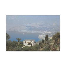 Edmund Berninger (1843-1929%3f) A View of the Bay of Sorrento - Canvas Wall Art picture