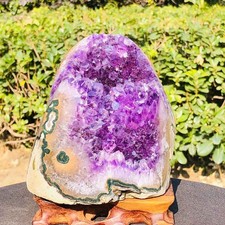5.72LB Top Natural Amethyst Uruguay Cave Crystal Cluster Gemstone Geode Healing picture