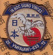 USMC Marine Corps Fighter Sq VMFA(AW)-553 HAWKS Aviation ~4