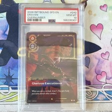 Riftbound Draven glorious executioner Overnumber #242 EN PSA 10 picture