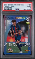 LAMINE YAMAL 2023/24 Panini Megacracks LaLiga EA Sports RC #423 PSA 9 picture