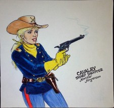 Robert James Wright Original Art Comic Book Drawing 1/1 Shooting Range Panel picture